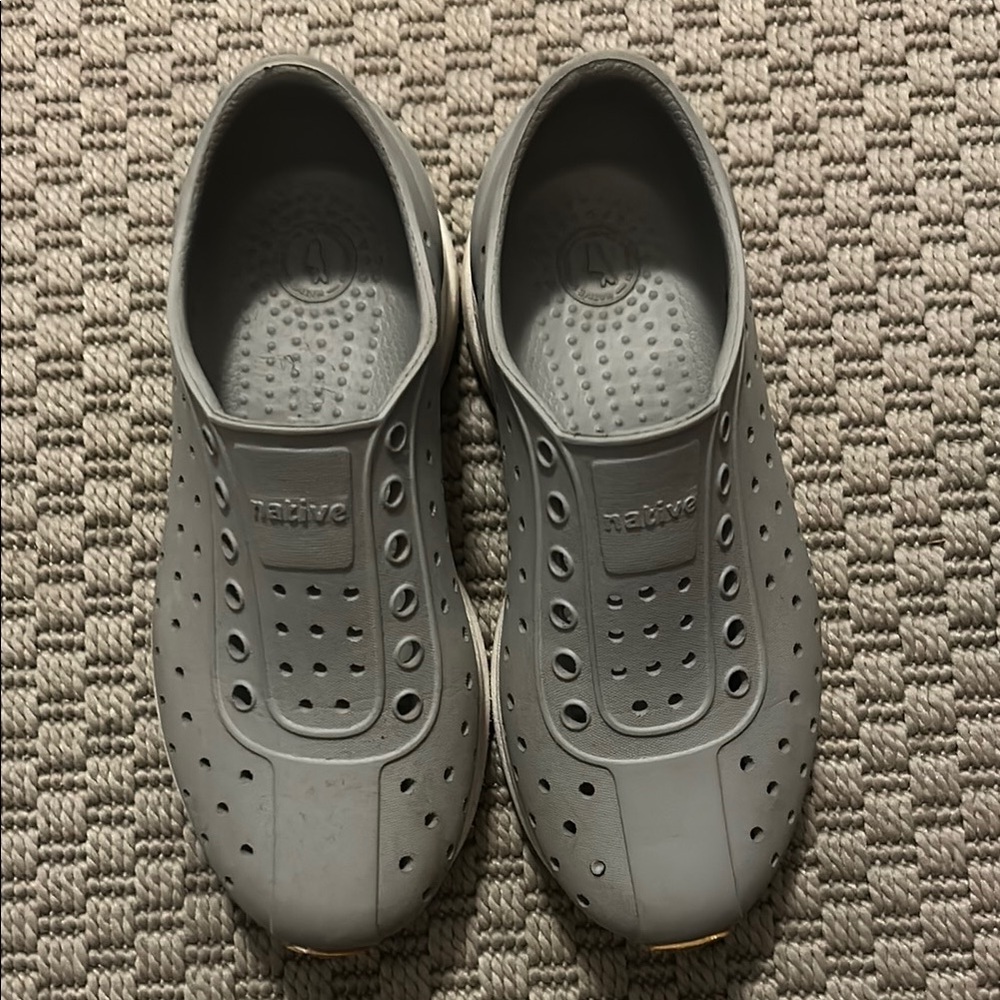 Native kids Charcoal Slip-On Loafers